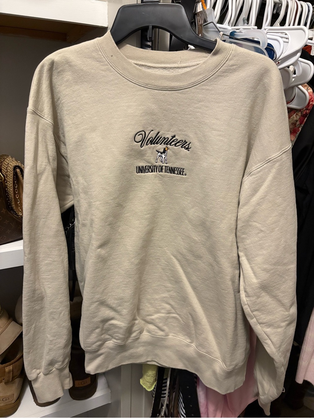 University of Tennessee Volunteers Cream Crewneck Sweatshirt